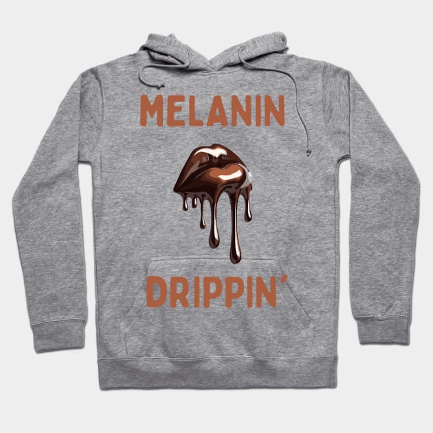 Melanin Drippin' Afrocentric Hoodie by Graceful Designs